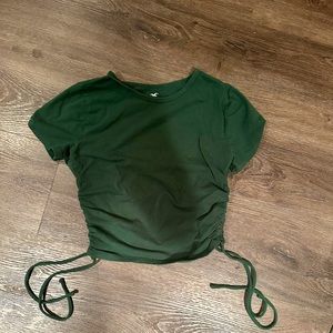 Small Hollister green baby tee